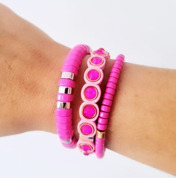 Armbanden set pink love